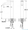 Kohlman Axel bateria umywalkowa wysoka 29 cm chrom QB170A